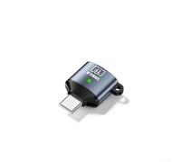 Lightweight USB C TF Card Reader with Low Profile Design Fits Easily in Pockets Bags or On Keychains (C To TF Dark Gray)