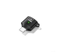 Lightweight USB C TF Card Reader with Low Profile Design Fits Easily in Pockets Bags or On Keychains (C To TF Black)