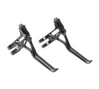 Lightweight V Brake Handles Compatible With For Brompton Extralite, Aluminum Alloy Construction, 22.2mm Standard Fit For Folding And Electric Bikes, Black, 64g(black)