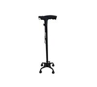 Lightweight Walker Built-in LED Lights, Crutches - Multi-Function Non-Slip Four Feet, Elder Adjustable Height Cane with Four Corners, Disabled Person,Crutches Times