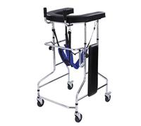 Lightweight Walkers for Seniors,Adjustable Rehabilitation Walker with Silent Casters and Comfort rt Table,4 Wheel Walker with Seat and Brakes,Load Capacity 100kg/220lbs(Men)