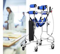 Lightweight Walkers for Seniors Rolling Walker with Seat and Brakes with Handbrake Height and Width Adjustable 8 Wheels Anti-Tipping for Disabled Elderly People(Men's)