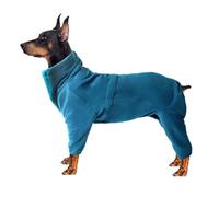 Lightweight Warm Fleece Pullover Dog Pajamas Windproof Bulldogs Labradors Shiba Inus Yorkshire Terriers Pugs Jumpsuit,A,L