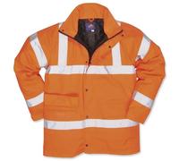Lightweight Waterproof Hi Vis Class 3 Breathable Shell Jacket Portwest RT60
