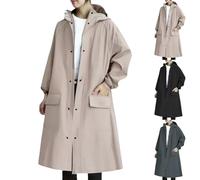 Lightweight Waterproof Jacket Womens Casual Active Outdoor Walking Raincoats with Hooded Breathable Zip Up Softshell Jackets with Pockets Ladies Plus Size Fall Winter Jackets Coats For Women