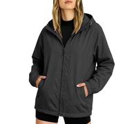 Lightweight Waterproof Jacket Womens Full Zip Rain Coats For Women Long Sleeve Summer Ladies Raincoats With Hoods Breathable Windbreaker Rain Jacket With Pockets For Hiking Walking Cycling Outwear