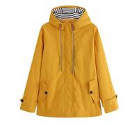 Lightweight Waterproof Jacket Womens,Rain Coats For Women Waterproof Windproof Coat With Drawsting Hiking Raincoat Outdoor Walking Hoodie Outerwear Work Windbreaker Zipper Running Jacket Women
