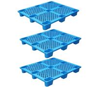 Lightweight Waterproof Plastic Pallets Nestable Interlocking Design Breathable Mesh Platform Perfect for Indoor/Outdoor Use Garage Storage & Organization Solutions