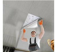 Lightweight Waterproof PVC Ceiling Panels - Easy DIY Stick-On Cladding for Old Walls Oil-Resistant Smooth Finish Perfect for Home Renovation & Repair