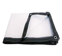 Lightweight Waterproof Tarps with Grommets 5 Mil Transparent Polyethylene Tarp Cover for Multi-Purpose Camping Shelter Outdoor Protection 4x5m/12x15ft