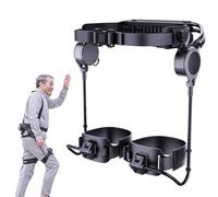 Lightweight Wearable Bionic Exoskeleton Walking Assist, 18Nm*2 Motor Body Power Walking Aids, 4 Hours Long Battery Life, AI Recognition for Outdoor Exercise(Black,L)