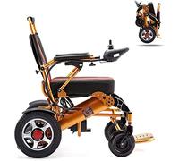 Lightweight Wheelchair All Terrain Power Scooter Dual Motor Power Chair for All Ages Disabled Adjustable Backrest and Pedal Angle,Folding Electric Wheelchair
