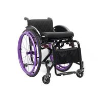 Lightweight Wheelchair for Adults, Folding Sports Wheelchair, Manual Wheelchairs with Hand Brake, Trolleys for Seniors Aircraft Travel (Daily, 14.9in)