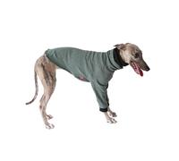 Lightweight Whippet 2 Leg Pajamas Color-Blocked Turtleneck Italian Greyhound Clothes Onesie Long Sleeves Dog Jumper Jumpsuit(Medium Blue,Small)