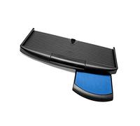 Lightweight White/Black Keyboard Tray - Sliding Keyboard Drawers Under Desk - Easy-Remove Rails - Perfect for Home & School Garage Storage - Space-Saving Design
