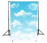 Lightweight White Cloud Photography Backdrop Ideal for Events and Professional Photo