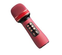 Lightweight Wireless Microphones, Multifunctional Karaoke Microphones, Portable Karaoke Mic, Long-Lasting Battery Mic with Clear Sound, Speaker Karaoke Machine for Home Use, Pink, Red, Blue, Black