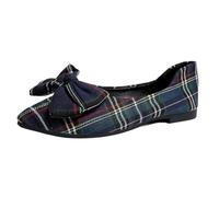 Lightweight Womens Elegant Slip On Flat with Bow Tavoru Design for Summer Casual Shoes Pointed Toe Dress Flat Easy On and Off Comfort and Style Grey
