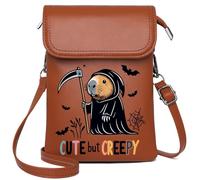 Lightweight Women's Shoulder Bag Crossbody Bags for Women Bat Haunted Cemetery Witch Skeleton Halloween Pumpkin Ghost Cute Stylish Elegant Accessory Suitable for Everyday Use