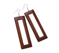 Lightweight Wooden Earrings With Retro Design For Fashion Forward Women Looking To Enhances Their Seasonal Wardrobe Fall Winter Accessories