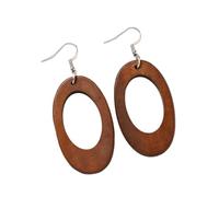 Lightweight Wooden Earrings With Retro Design For Fashion Forward Women Looking To Enhances Their Seasonal Wardrobe Fall Winter Accessories
