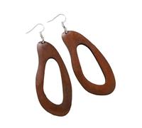 Lightweight Wooden Earrings With Retro Design For Fashion Forward Women Looking To Enhances Their Seasonal Wardrobe Fall Winter Accessories