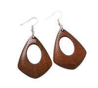 Lightweight Wooden Earrings With Retro Design For Fashion Forward Women Looking To Enhances Their Seasonal Wardrobe Wood Jewelry