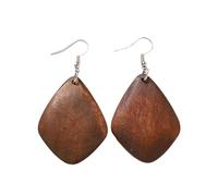 Lightweight Wooden Earrings With Retro Design For Fashion Forward Women Looking To Enhances Their Seasonal Wardrobe Fall Winter Accessories