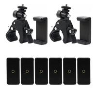 Lightweight yet Mic Stand Phone Mount Designed for Ease of Use Anywhere (6PCS)