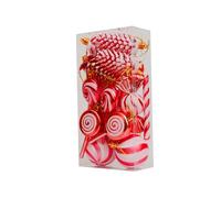 Lightweight Yet Sturdy Discover the Joy of Decorating with Our 15 Piece Christmas Ornament Collection (red)