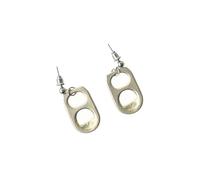 Lightweight Zincs Alloy Ear Studs Unique Can Tab Inspired Jewelry Accessories for Trendy Outfits Trendy Statement Accessories