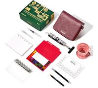 LIGHTWISH 24 Colours Travel Watercolour Set - Portable Art Kit with 100% Cotton Paper, Ceramic Palette, Water Brush & Spray Bottle, Painting Supplies for Artists & Beginners On-the-Go, Red