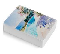 Lightwish 30 Sheets Mini Watercolor Sketchbook, Cold Press 600gsm/240lb, 8.9x13cm (3.5x5.1 inch), Travel Size Portable Tearable Square Painting Notebook for Artists