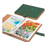 Lightwish A5 Watercolour Sketchbook, 20 Sheets 100% Cotton 300gsm/140lb Acid-Free Hot Press Watercolor Paper, 9.25x6.3 Inch Art Painting Journal & Pad for Watercolour, Gouache, Artists & Students