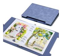 Lightwish A5 Watercolour Sketchbook, 20 Sheets 100% Cotton 300gsm Acid-Free Cold Press Paper Pad, 9.25x6.3 Inch Art Journal for Watercolour, Gouache, Ink, Painting Sketch Book for Artists & Students