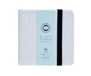 LIGHTWISH Square Watercolor Journal, 100% Cotton, 300gsm, Acid Free, 24 Sheets Hot Pressed Sketch Book for Artists, Adults, Students, 4.7 x 5.1 inches