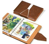 Lightwish Watercolor Sketchbook,100% Cotton Acid Free Watercolor Journal,300gsm/140lb Cold Press Watercolor Paper for Artists,Adults,Students,20 Sheets,Paper 5.5 * 8.2 Inches(A5)