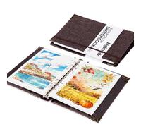 Lightwish Watercolour Sketchbook (20 Sheets) - 100% Cotton Acid Free Artist Journal, 450gsm Cold Press Watercolour Paper Pad, 14.7 x 20.8 cm - Ideal for Artists, Students & Adults