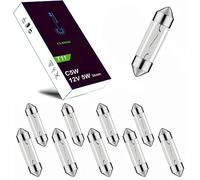 LIGHTWORLD24 10 x Festoen 12V 5W C5W SV8.5 36mm Kentekenlamp Auto-interieur