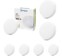LIGHTWORLD24 GX53 LED Lamp Cool White 6500 K 8 W Pack of 6
