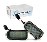 Lightworld24 LED License Plate Lights for F-ord Fiesta Focus C-Max Mondeo Galaxy S-Max Kuga J-Aguar XJ XF 18 SMD Xenon