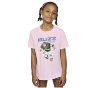 Lightyear Buzz Jump To Action Cotton T-Shirt Disney Baby Pink 5-6 Years