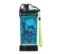 Lightzz Kids Water Bottle with 3D Glowing Game Console LED Light - Tritan BPA Free - Travel Cup Gift for Back to School Girl Boy Child Holiday Camping Picnic - 14 Oz