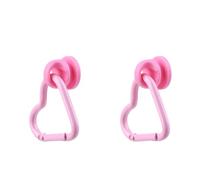 LIGHUFEIC 2Pcs Inserts Hooks Accessories for Bogg Bag and Simply Southern Tote,Charms Key Holder Heart Shape Hook for Bogg Bags Keychain -Finding Your Keys Quickly(Pink)