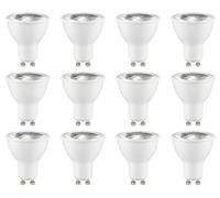 Lighxprenial MR16 GU10 LED Bulb, 7W, 220-240V, 120° Flat Cover (Flood), 4000K Natural White, for Kitchen, Range Hood, Living Room & Bedroom, 12 Pack