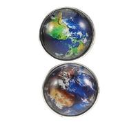 LIGIGWASH 1 Pair Men's Retro World Map Cufflinks Elegant Cufflinks Fashionable Shirt Jewelry for Tuxedo Shirts and Formal Occasions