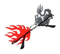 LIGIGWASH 1 PC Rimless Dragon Sunglasses for Quirky Parties Unique Photo Prop Glasses Lightweight Comfortable Glare Design for and Standout Looks