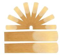 LIGIGWASH 10 pcs Clarinet Reeds for Beginners and Performers Bass Clarinet Reeds Easy Installation Durable and Reliable Wood Color Strength