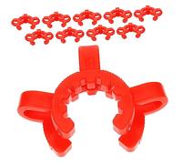 LIGIGWASH 10 Pcs Plastic Laboratory Ground Glass Clamps Polyoxymethylene Material Secure Connection for Organic Synthesis Distillation and Reflux Units Random Color