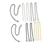 LIGIGWASH 10 Pcs Retro Pocket Watch Chains Set Antique Alloy Watch Chains Vintage Style 37.5cm Length Suitable for Men Accessory